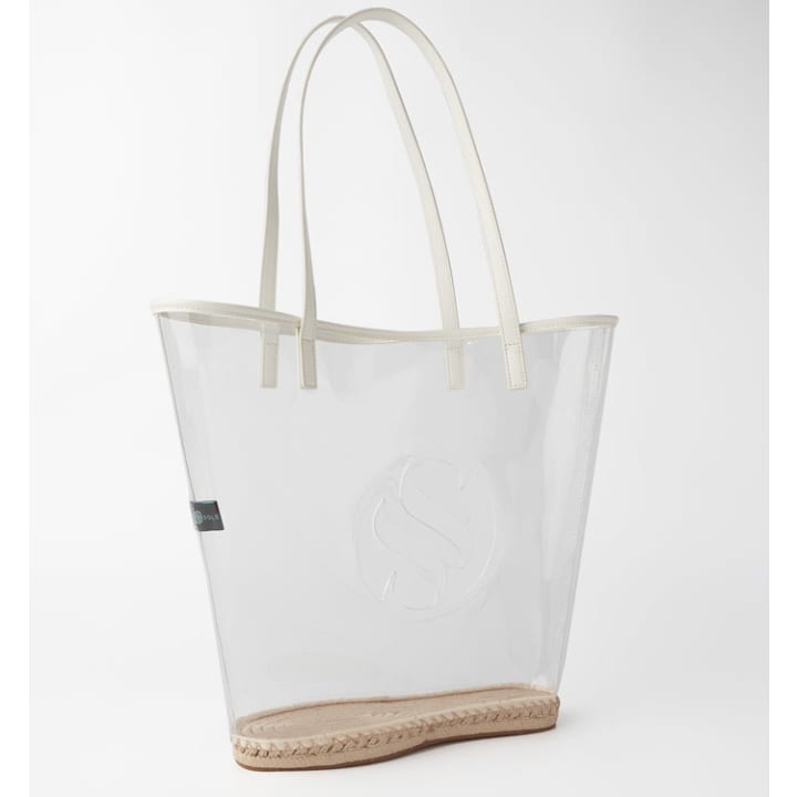 The Ada Vinyl Beach Tote - Clear