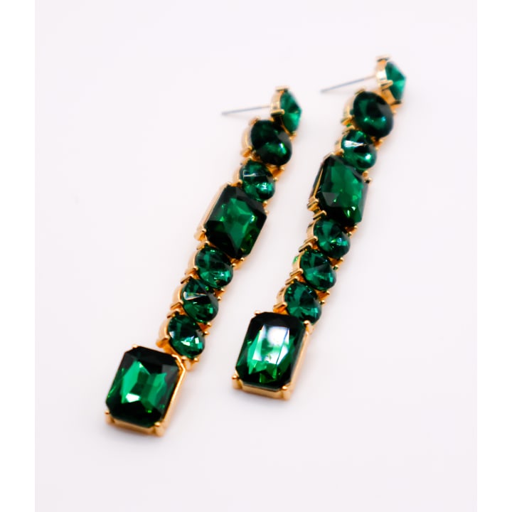 Emerald Cascade Earrings
