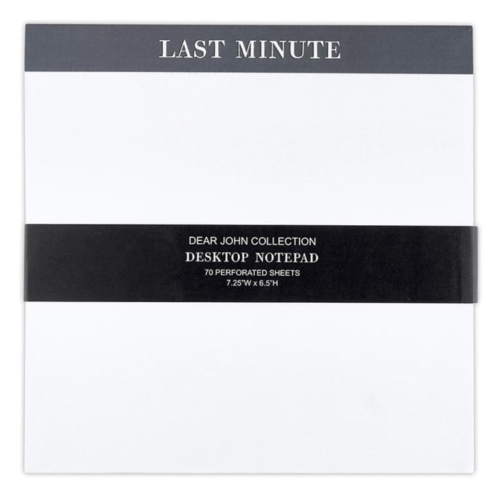 Last Minute Chunky Square Notepad Block | 7.25" x 7.25"