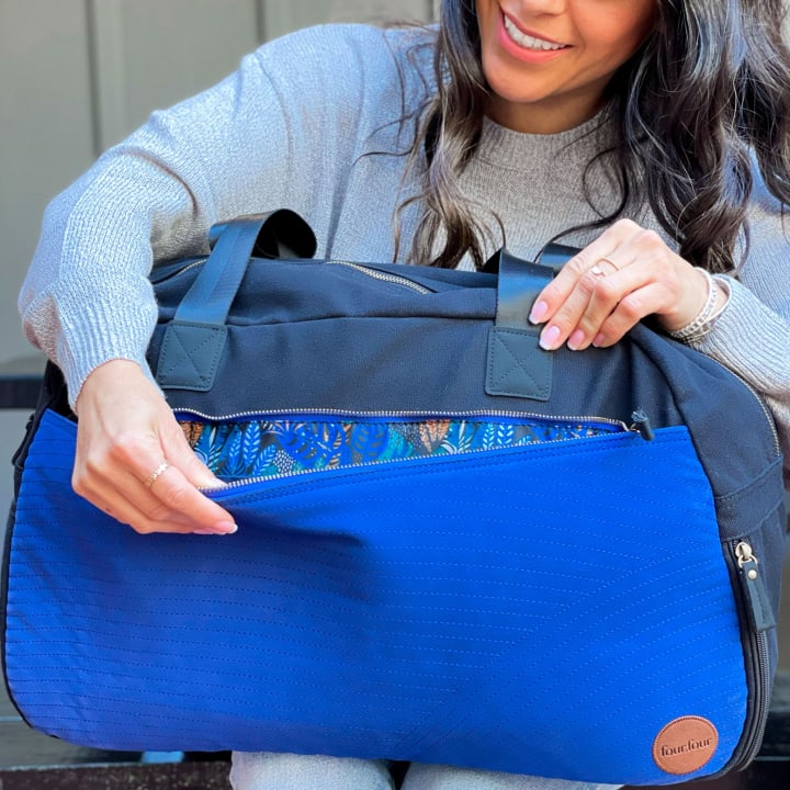 Getaway Duffel Bag - Eternal Optimist Cobalt Blue