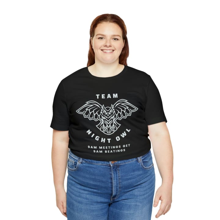 Team Night Owl Unisex Jersey Short Sleeve Tee