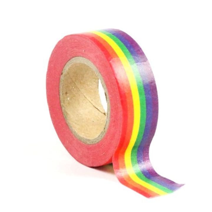 Vivid Rainbow Stripe Washi Tape | Gift Wrapping and Craft Tape