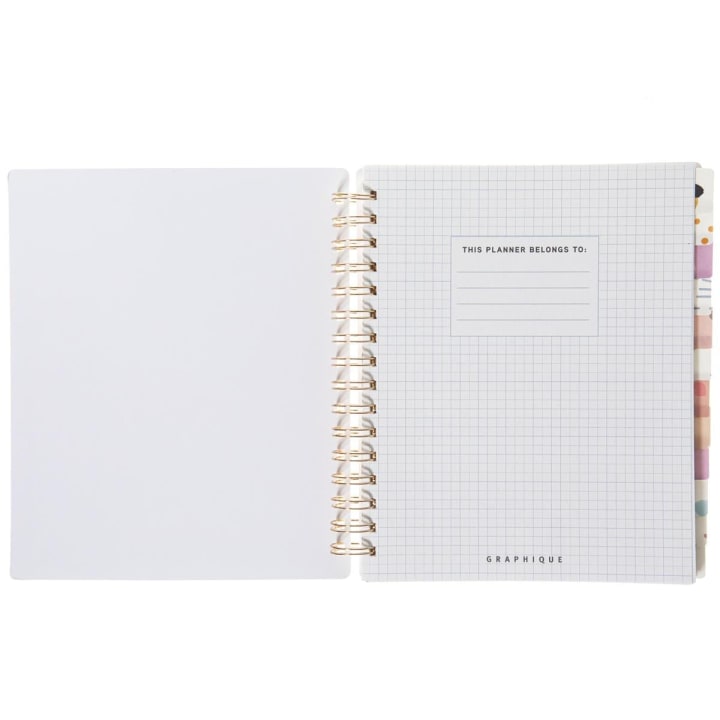 Last Call! Mondays, Am I Right? Spiral Undated Planner With Shiny Gold Wiro