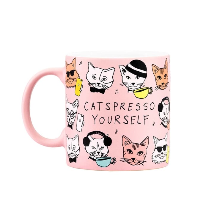 Catspresso Yourself Mug | Pink Coffee Mug