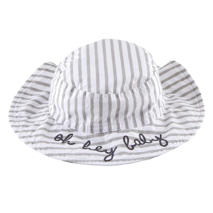 Oh Hey Baby Infant Striped Bucket Sun Hat | 6-12 Months | Baby Gift