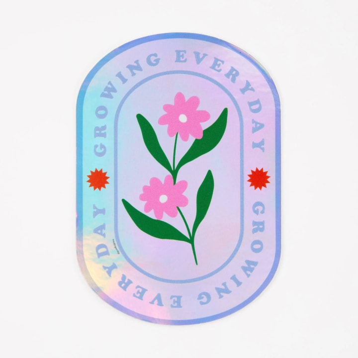 Growing Everyday Holographic Sticker