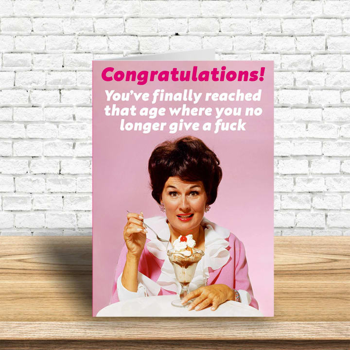 Congratulations! You've Finally Reached That Age Greeting Card | Birthday Card | 7″ x 5″