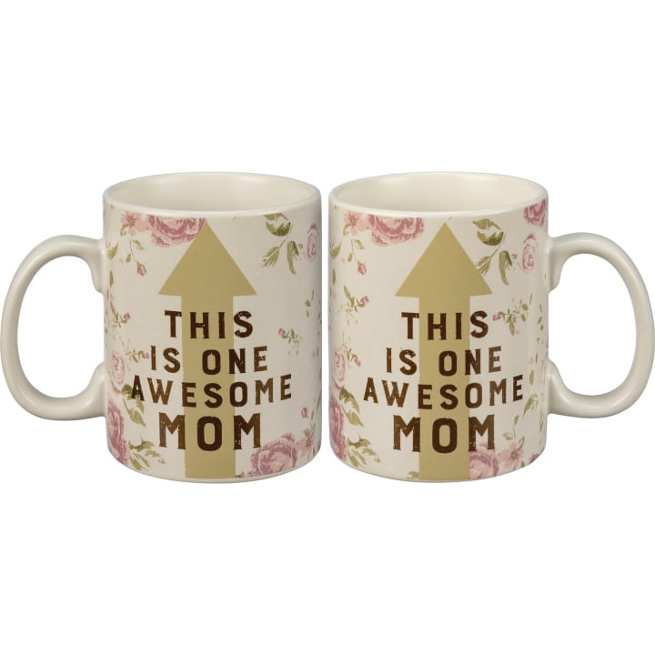 This Is One Awesome Mom Large Stoneware Coffee Mug | Holds 20 oz.