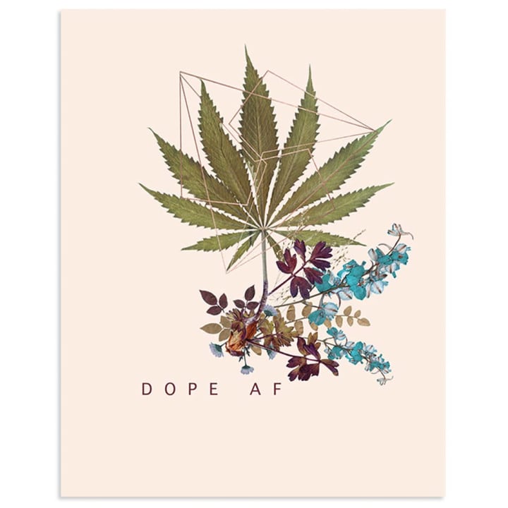 Dope AF 11" x 14" Art Print | Copper Details | Unframed | Gift for Her