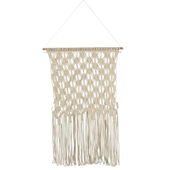 Gorgeous Ivory Large Zigzag Macrame Wall Hanging 24" x 35"