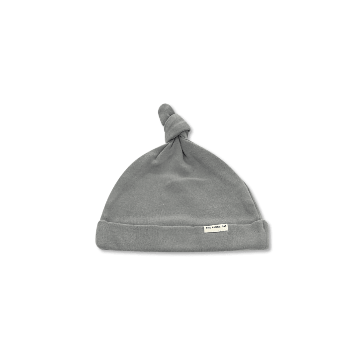 Organic Cotton Baby Hat Ash Gray