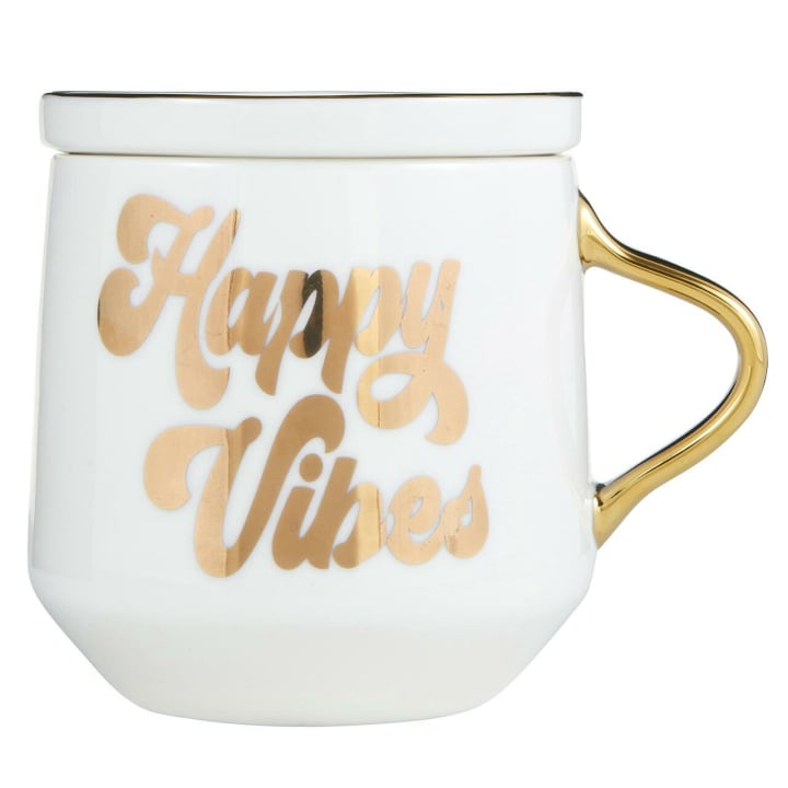 Happy Vibes Mug & Coaster Lid in Groovy Tie-Dye