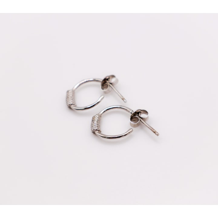 Italian Mini Sterling Silver Hoop Earrings