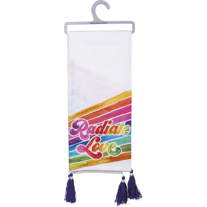 Feeling Groovy Retro Dish Towel Set of 2 in Vivid Colors