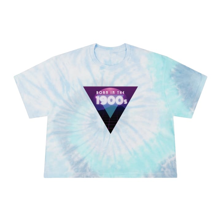 Born in the 1900s Women's Tie-Dye Crop Tee