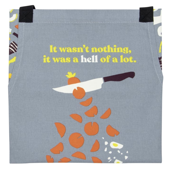 It Wasn't Nothing, It Was A Hell Of A Lot Funny Cooking and BBQ Apron Unisex 2 Pockets Adjustable Strap 100% Cotton | BlueQ at GetBullish