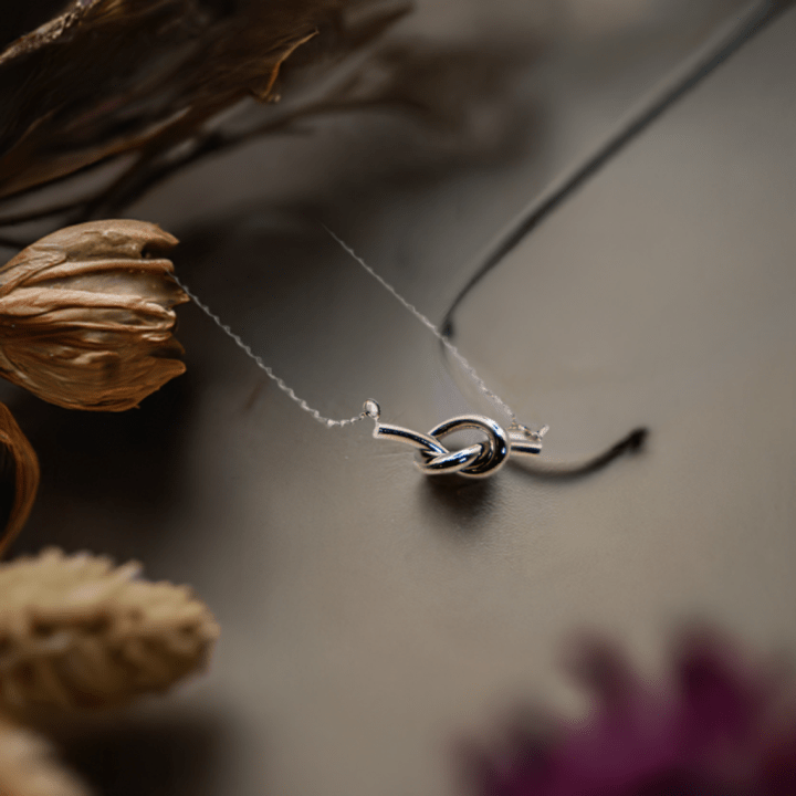Eternal Knot Silver Necklace