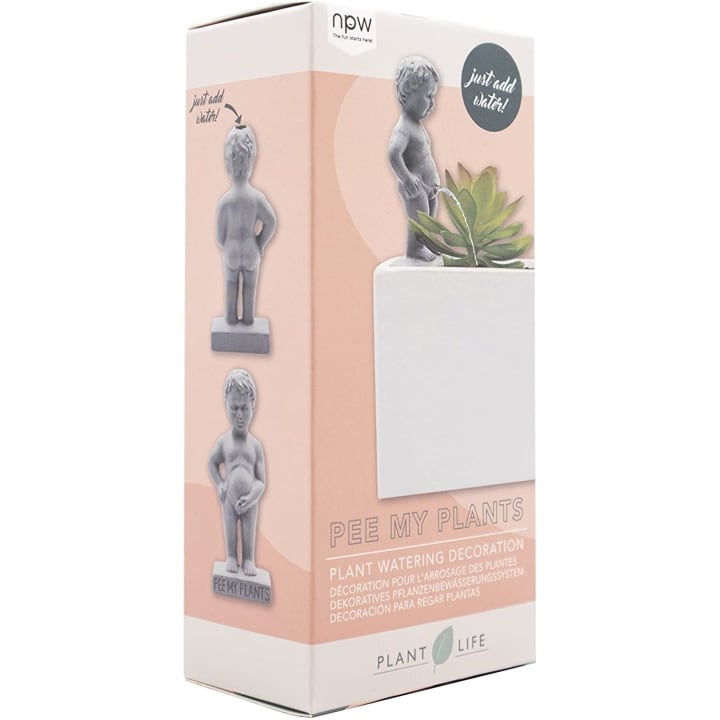 Plant Life Pee My Plants Mini Garden Statue | Make Watering Your Plant More Fun