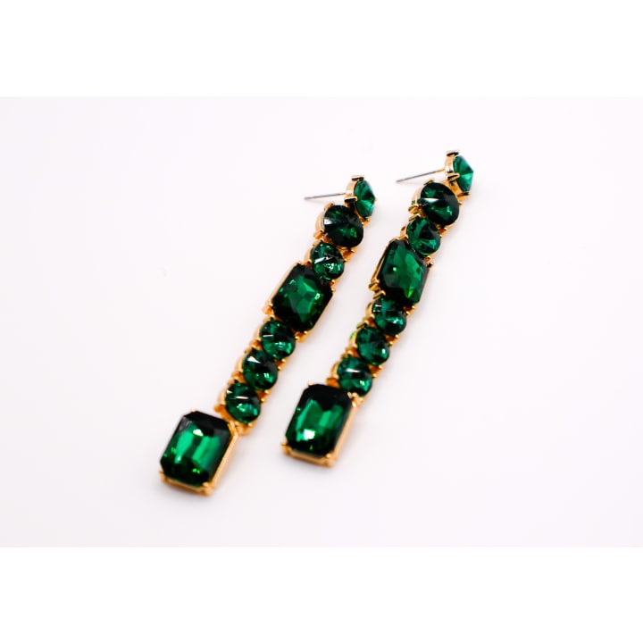 Emerald Cascade Earrings