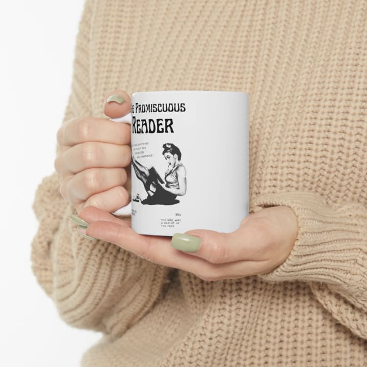 The Promiscuous Reader Ceramic Mug 11oz