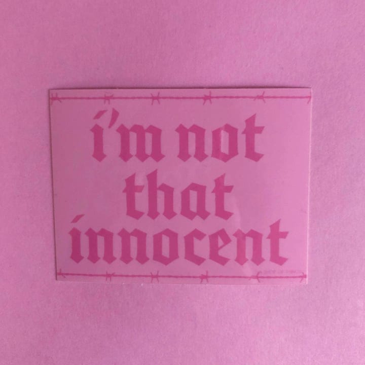 Not That Innocent Sticker