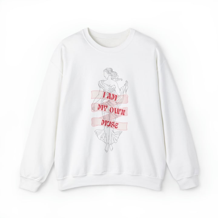 I Am My Own Muse Unisex Heavy Blend™ Crewneck Sweatshirt Sizes SM-5XL | Plus Size Available