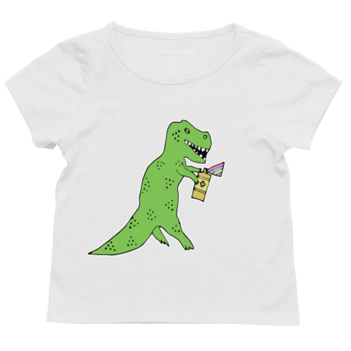 The Everyday Sensory Friendly Tee: Graffiti Dino - Size: 2T