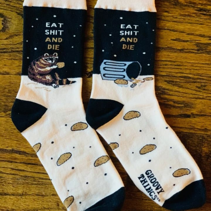 Eat Shit & Die Women's Crew Socks