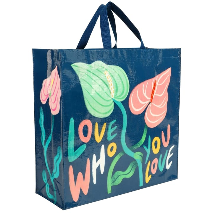 Love Who You Love Shopper Bag in Blue | BlueQ at GetBullish