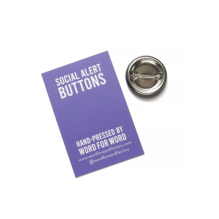 Sapphic Queer LGBTQ+ Lesbian Pinback Button | Pride Season Pin Badge