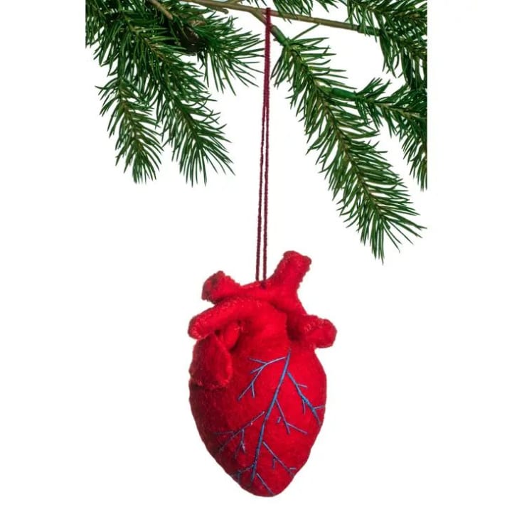 Handcrafted Felt Heart Ornament | Handmade in Kyrgyzstan