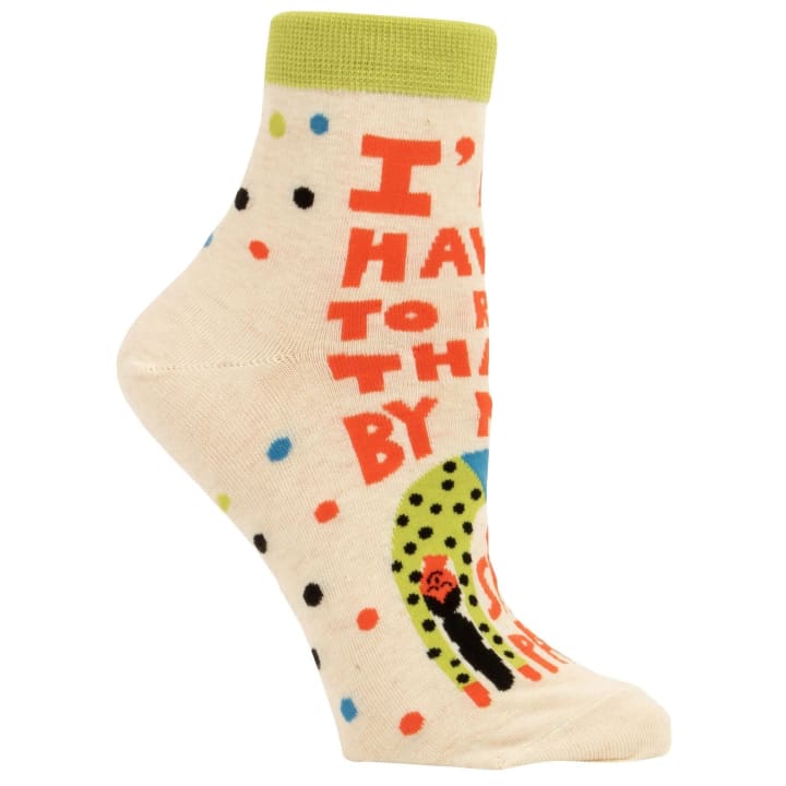 I'll Have To Run That By My Sweatpants Women's Ankle Socks | BlueQ at GetBullish