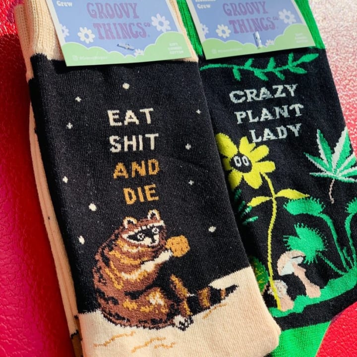 Eat Shit & Die Women's Crew Socks