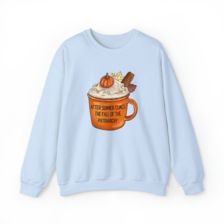 After Summer Comes the Fall of the Patriarchy Unisex Heavy Blend™ Crewneck Sweatshirt