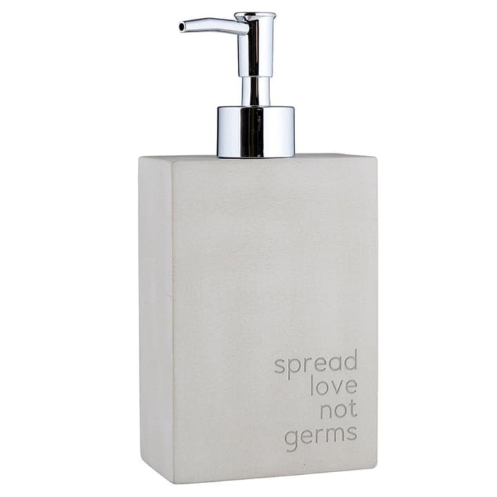 Spread Love Germs Hand Sanitizer Dispenser | Faux Cement