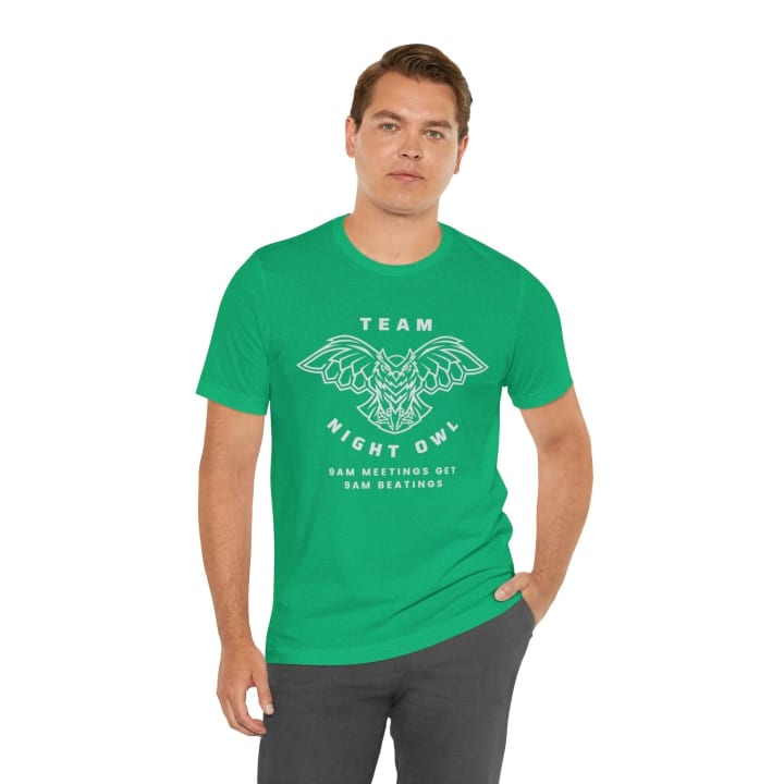 Team Night Owl Unisex Jersey Short Sleeve Tee