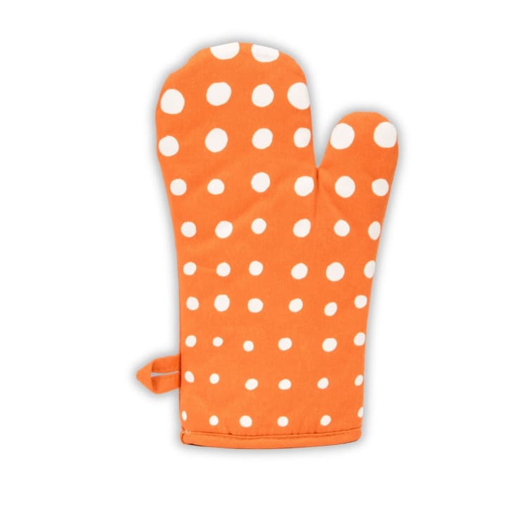 Fuck, I Love Cheese Oven Mitt in Orange | Kitchen Thermal Single Pot Holder | BlueQ at GetBullish