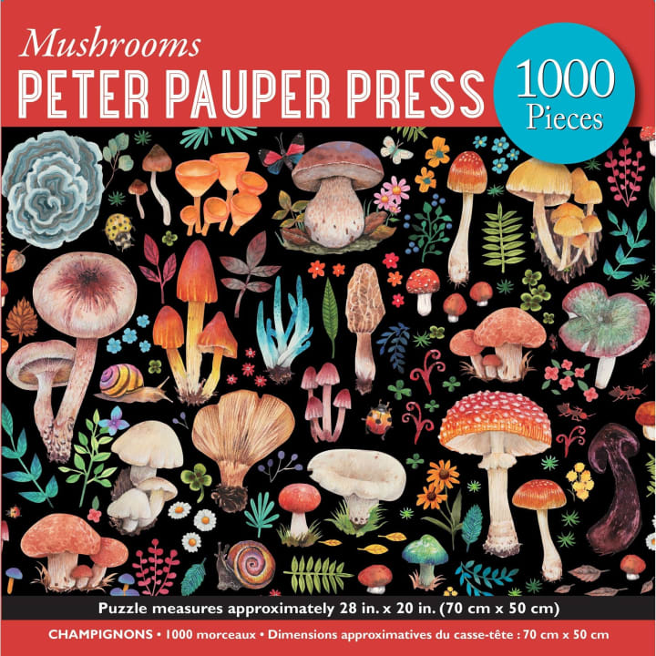 Mushrooms 1000 Piece Jigsaw Puzzle | Fung-tastic Picture Puzzle