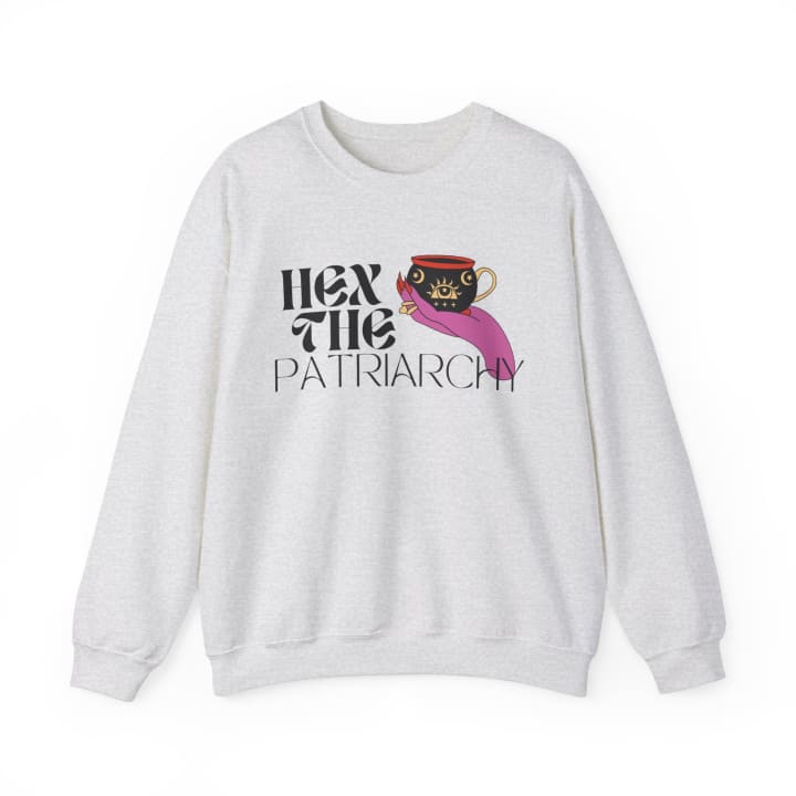 Hex the Patriarchy Unisex Heavy Blend™ Crewneck Sweatshirt Sizes SM-5XL | Plus Size Available