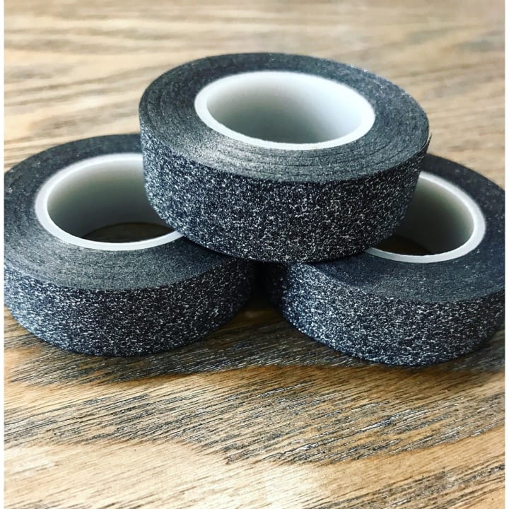 Black Glitter Washi Tape | Gift Wrapping and Craft Tape