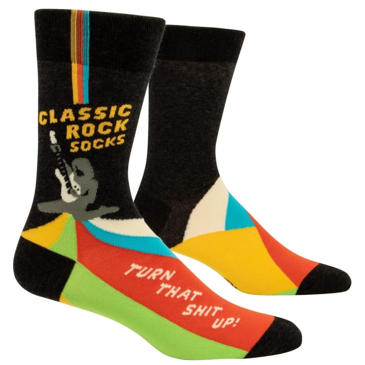 Classic Rock Men's Crew Socks | BlueQ at GetBullish