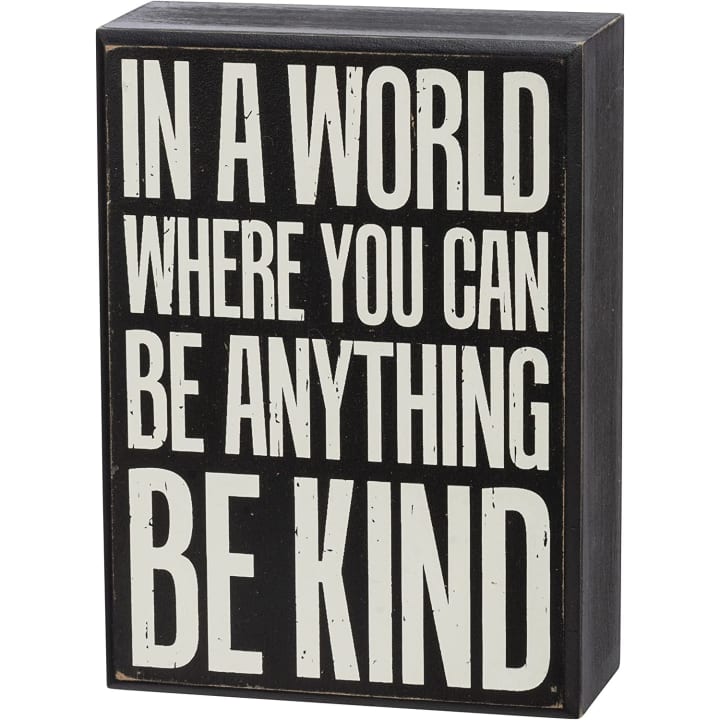 Be Kind Box Sign And Candle Giftable Set | Inspirational