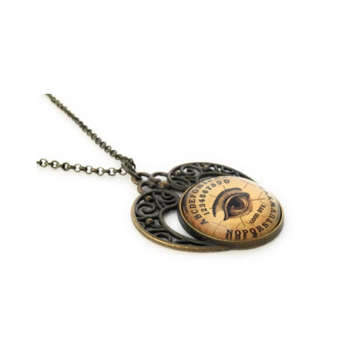 Ouija Bronze Alloy Necklace | Handmade Vintage Inspired Jewelry