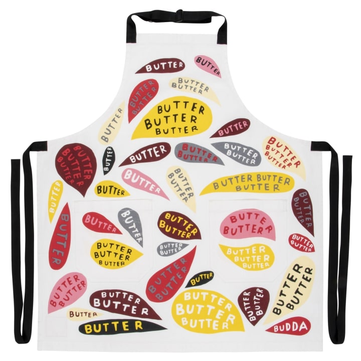 Last Call! Butter Butter Butter Funny Cooking and BBQ Apron Unisex 2 Pockets Adjustable Strap 100% Cotton | BlueQ at GetBullish