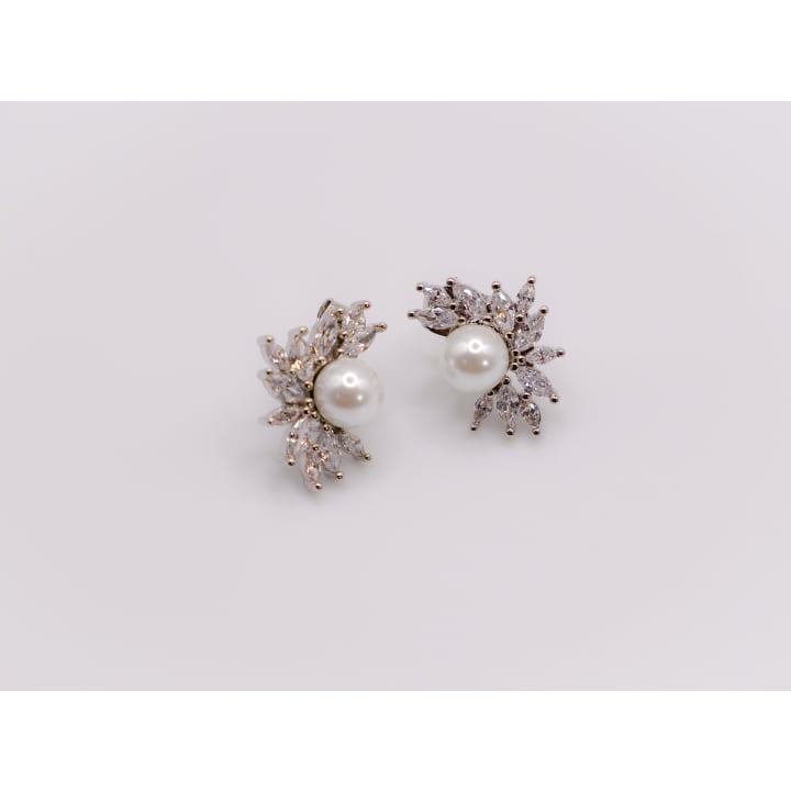 Pearlescent Blossom Earrings