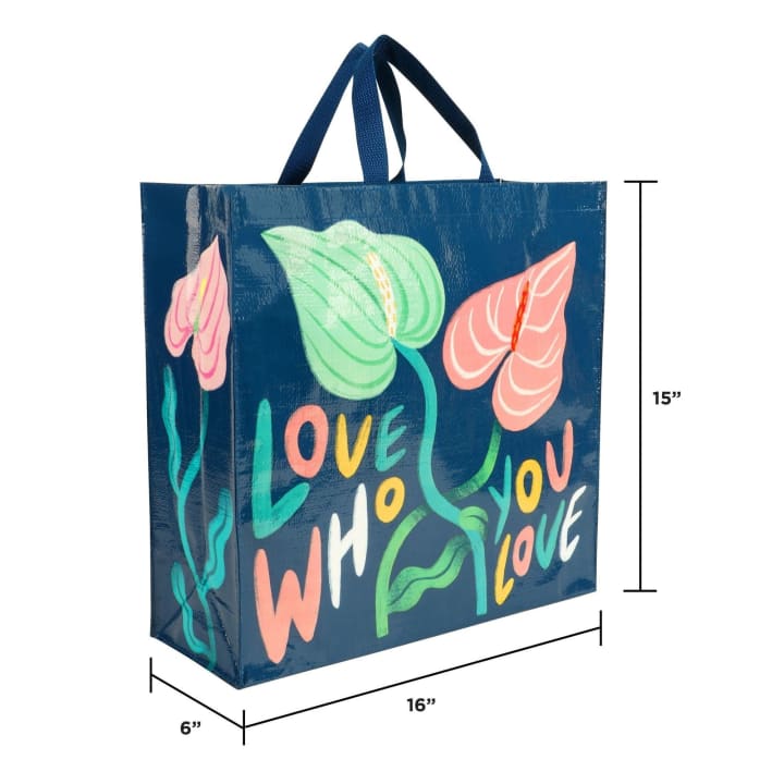 Love Who You Love Shopper Bag in Blue | BlueQ at GetBullish