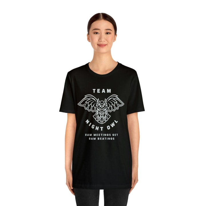 Team Night Owl Unisex Jersey Short Sleeve Tee