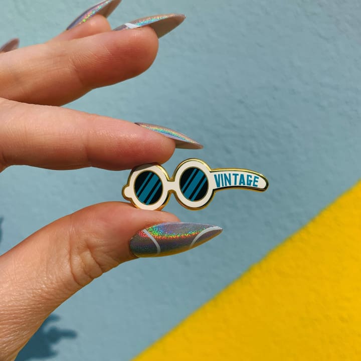 I'm Not Old, I'm Vintage Enamel Pin