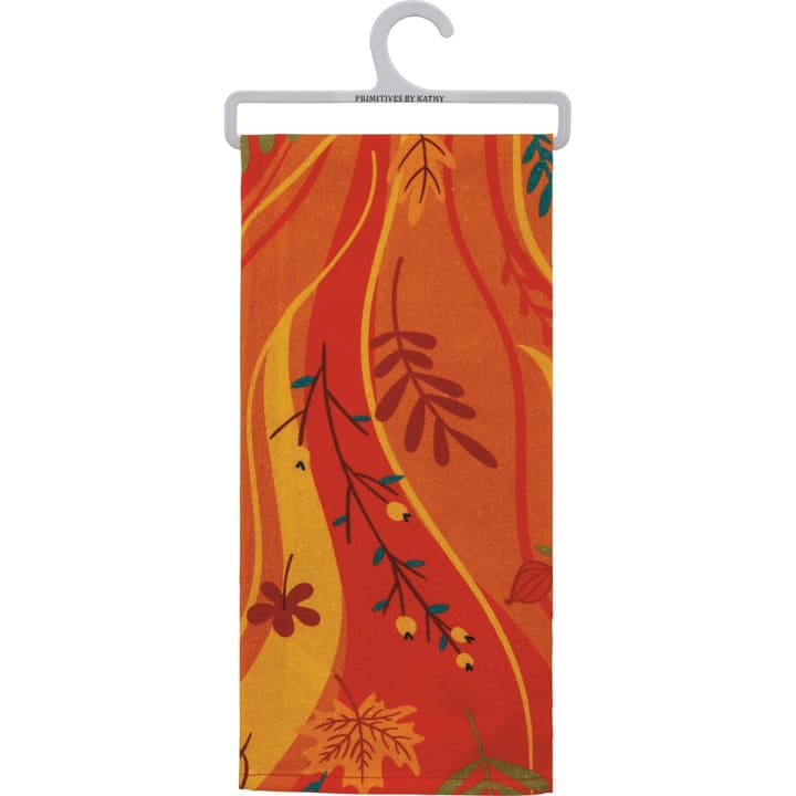 Hello Fall Kitchen Towel | Dish Towel | 18" x 28"