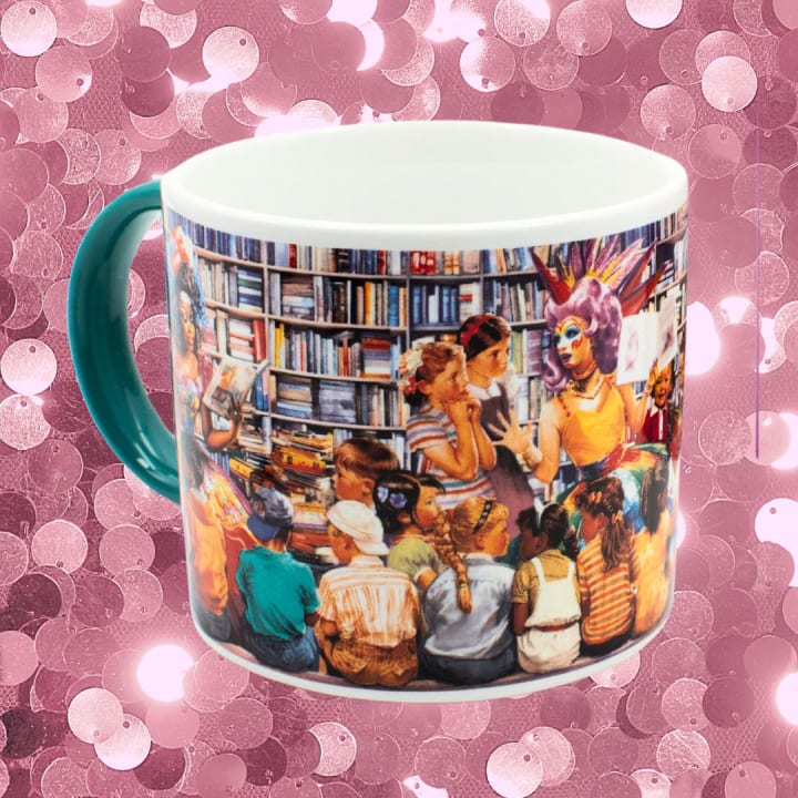 Drag Story Hour Mug | Queens Ceramic Tea Coffee Cup | 14oz